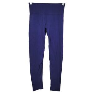 Kimberly C Womens Seamless Leggings Navy Blue Medium Yoga Activewear Athleisure